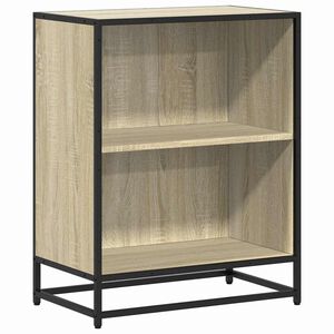 vidaXL Bokhylla sonoma-ek 60x35x76 cm konstruerat tr&auml;