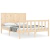 vidaXL S&auml;ngram utan madrass 120x200 cm massiv furu