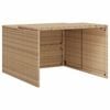 vidaXL Garage f&ouml;r robotgr&auml;sklippare beige 86x90x52/57 cm konstrotting