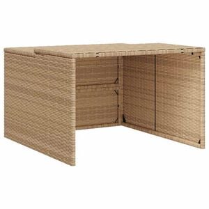 vidaXL Garage f&ouml;r robotgr&auml;sklippare beige 86x90x52/57 cm konstrotting