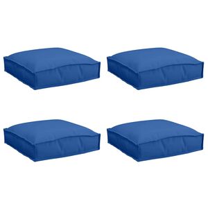 vidaXL Kudde 4 pcs Kungsbl&aring; 40 x 40 x 8 cm Oxford Tyg