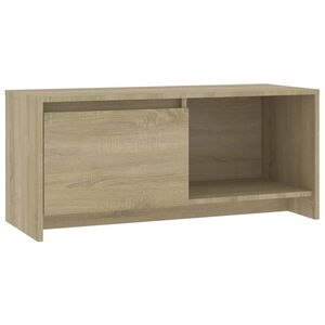 vidaXL Tv-b&auml;nk sonoma-ek 90x35x40 cm konstruerat tr&auml;