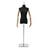 vidaXL Justerbar mannek&auml;ng 156-226 cm med bas Kvinna PP Svart
