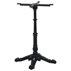 vidaXL Bistro bordsben svart 52x52x72 cm gjutj&auml;rn