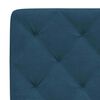 vidaXL Bed Frame without Mattress Blue 80x200 cm Velvet