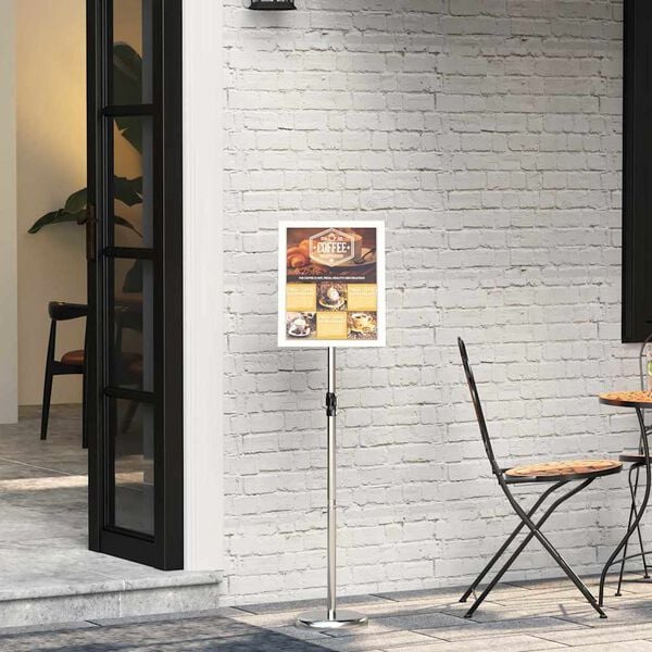 vidaXL M&auml;ssmontrar Silver 25 x 25 x 125 cm Aluminium