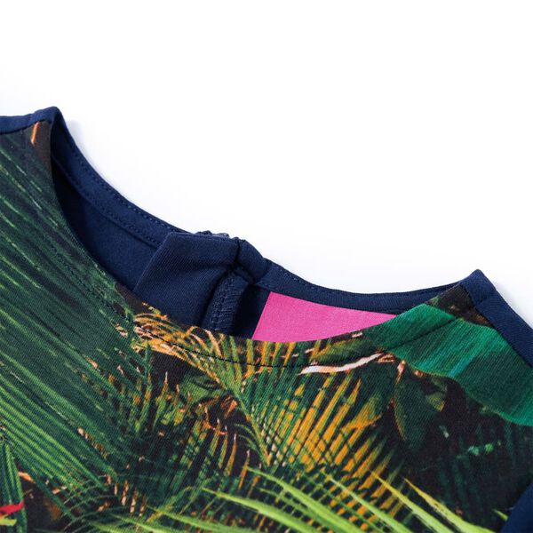 Kl&auml;nning med l&aring;nga &auml;rmar f&ouml;r barn marinbl&aring; 140