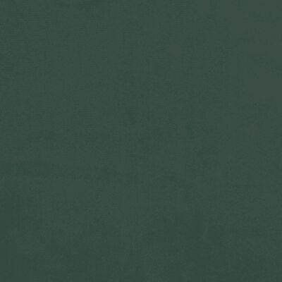 vidaXL Ramsäng med madrass mörkgrön 90x200 cm sammet