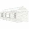 vidaXL Paviljong med tak vit 8,92x2,28x2,69 m polyeten