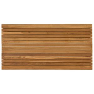 vidaXL Bordsskiva 110 x 55 x 3,5 cm Rektangul&auml;r Massivt teaktr&auml;