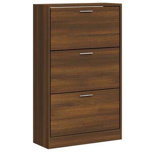 vidaXL Skohylla sonoma-ek 63x24x103 cm konstruerat tr&auml;