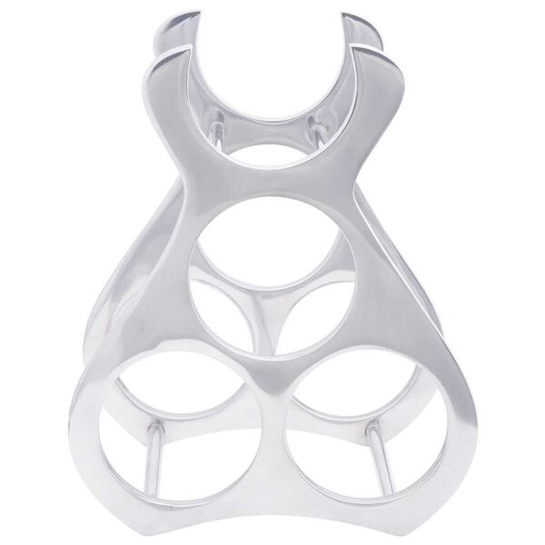 vidaXL Vinställ Silver 23 x 14 x 28 cm Aluminium