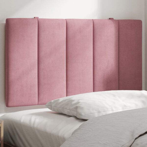 vidaXL Headboard Cushion "Hanko" Pink 80 cm Velvet