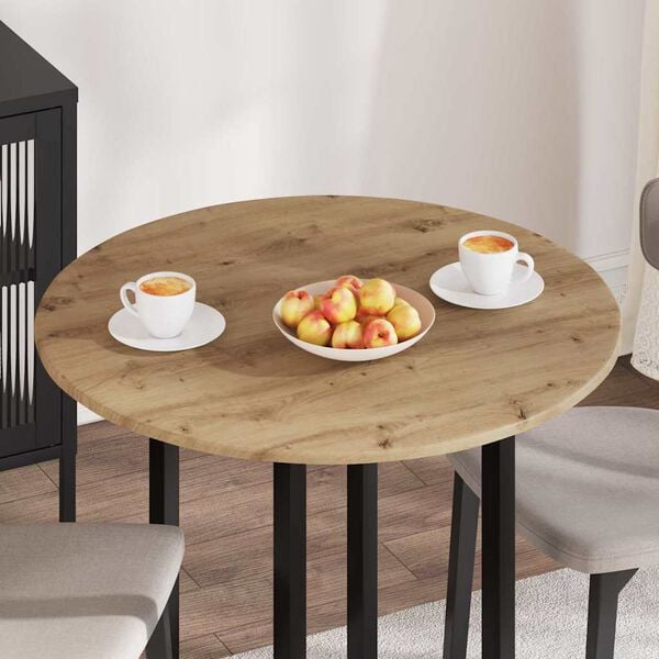 vidaXL Bordsskiva artisan ek 80 x 80 x 1,5 cm Konstruerat tr&auml;