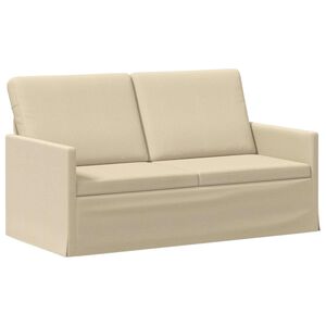 vidaXL Soffa f&ouml;r 2 personer Gr&auml;ddvit 150 x 81 x 82 cm Tyg