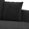 vidaXL Soffa 2-sits svart 140 cm sammet