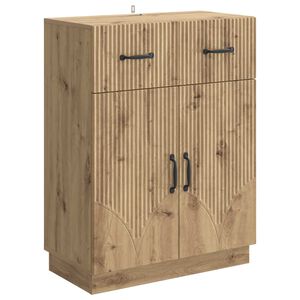 vidaXL Sideboard med l&aring;da Artisan-ek 66 x 34,5 x 87 cm Konstruerat tr&auml;