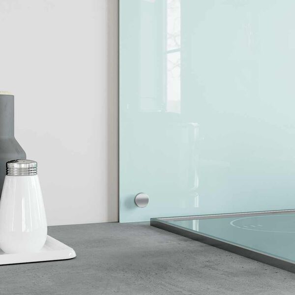 vidaXL St&auml;nkskydd mj&ouml;lkf&auml;rgad 90x40 cm h&auml;rdat glas