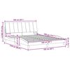 vidaXL Bed Frame without Mattress "Hanko" Taupe 160x200cm Fabric