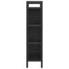vidaXL Hyllsystem Svart Ek 75 x 30 x 123,5 cm Konstruerat tr&auml;