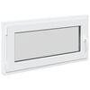 vidaXL K&auml;llarf&ouml;nster RISOR 100 x 50 cm PVC och glas Vit