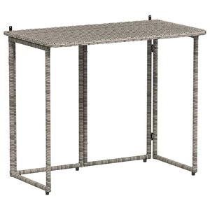 vidaXL Hopf&auml;llbart tr&auml;dg&aring;rdsbord gr&aring; 90x51x75 cm konstrotting