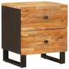 vidaXL Nattduksbord Brun 40 x 33 x 46 cm Massivt mangotr&auml;