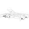 vidaXL Elektrisk Justerbar S&auml;ng Ram Vit 120 x 190 cm St&aring;l