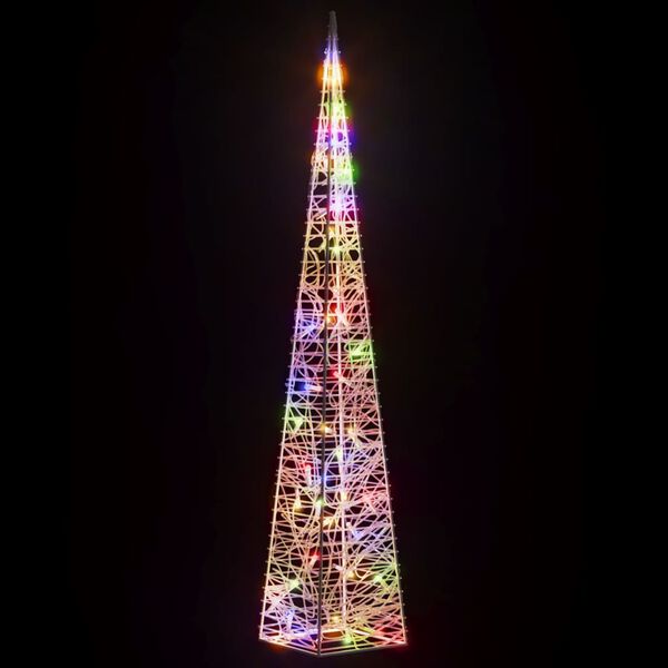 vidaXL Ljuskon LED akryl flerfärgad 90 cm