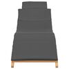 vidaXL Tr&auml;dg&aring;rd Sunlounger Brun 198 x 55 x 58,5 cm Massivt teaktr&auml;