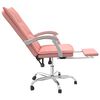 vidaXL Kontorsstol rosa konstläder