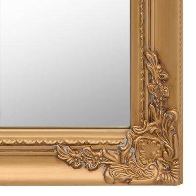 vidaXL Fristående spegel guld 40x160 cm