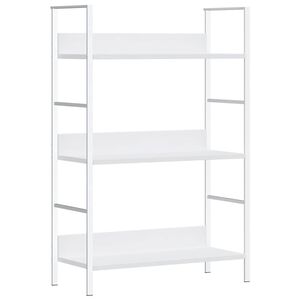 vidaXL Bokhylla 3 hyllor vit 60x27,6x90,5 cm konstruerat tr&auml;