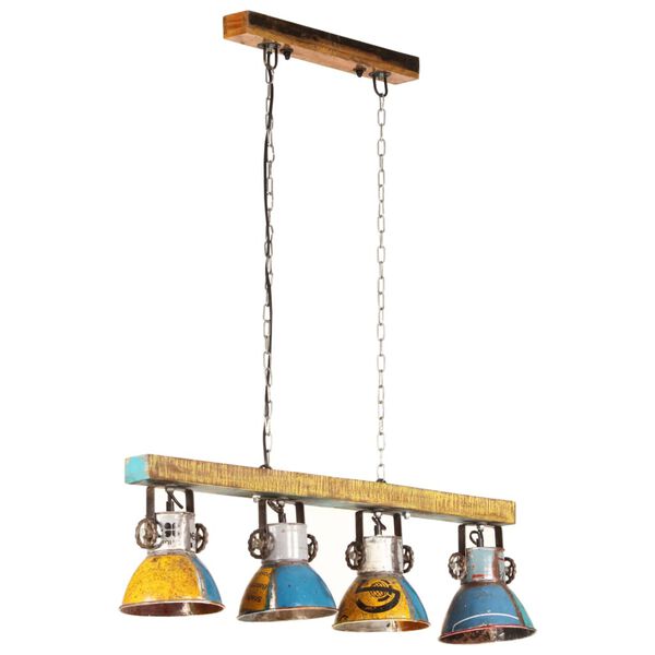 vidaXL Taklampa industriell 25 W flerfärgad 111cm E27