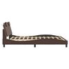vidaXL Bed Frame "Viana" with LED without Mattress Brown 160x200 cm