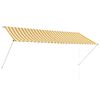 vidaXL Markis 300x150 cm gul och vit