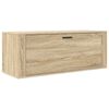 vidaXL V&auml;ggmonterat skosk&aring;p somona-ek 100x35x38 cm konstruerat tr&auml;