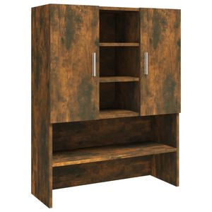 vidaXL Tv&auml;ttmaskinssk&aring;p r&ouml;kf&auml;rgad ek 70,5x25,5x90 cm