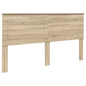 vidaXL Huvudgavel Sonoma-ek 100 cm Konstruerat tr&auml;