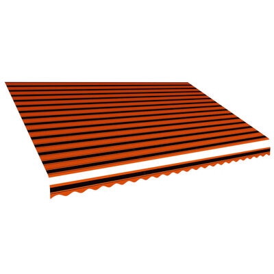 vidaXL Markisduk orange och brun 500x300 cm