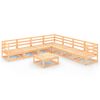 vidaXL Loungegrupp 8 delar massiv furu