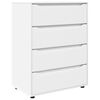 vidaXL F&ouml;rvaringssk&aring;p 80 x 48 x 105 cm Konstruerat tr&auml; Vit