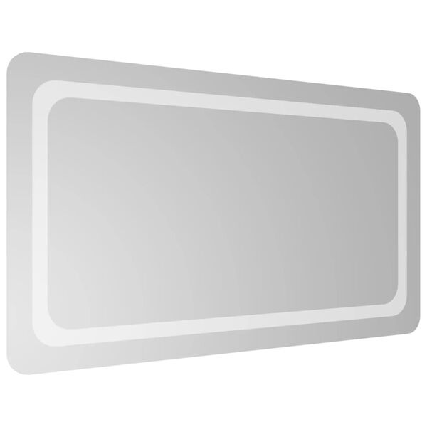vidaXL Badrumsspegel LED 90x50 cm