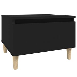 vidaXL Sidobord svart 50x46x35 cm konstruerat tr&auml;