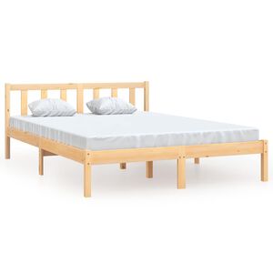 vidaXL S&auml;ngram massiv furu 120x190 cm