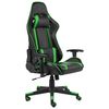 vidaXL Snurrbar gamingstol gr&ouml;n PVC