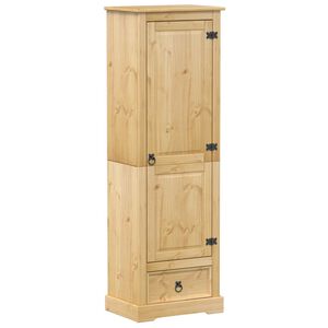 vidaXL Garderob Corona 55x38x170 cm massiv furu