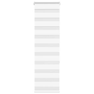 vidaXL Rullgardin zebra vit 40x150 cm tyg bredd 35,9 cm polyester
