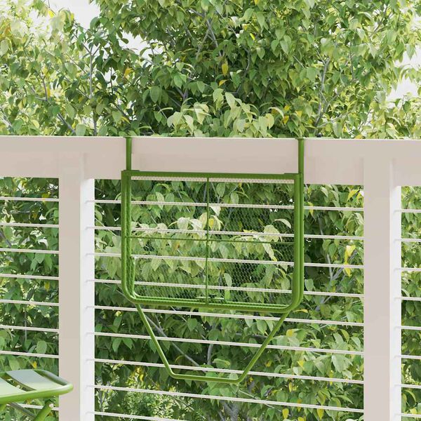 vidaXL Balkongbord gr&ouml;n 60x40 cm st&aring;l