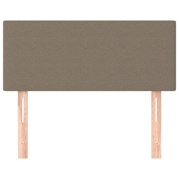 vidaXL Sänggavel taupe 90x5x78/88 cm tyg